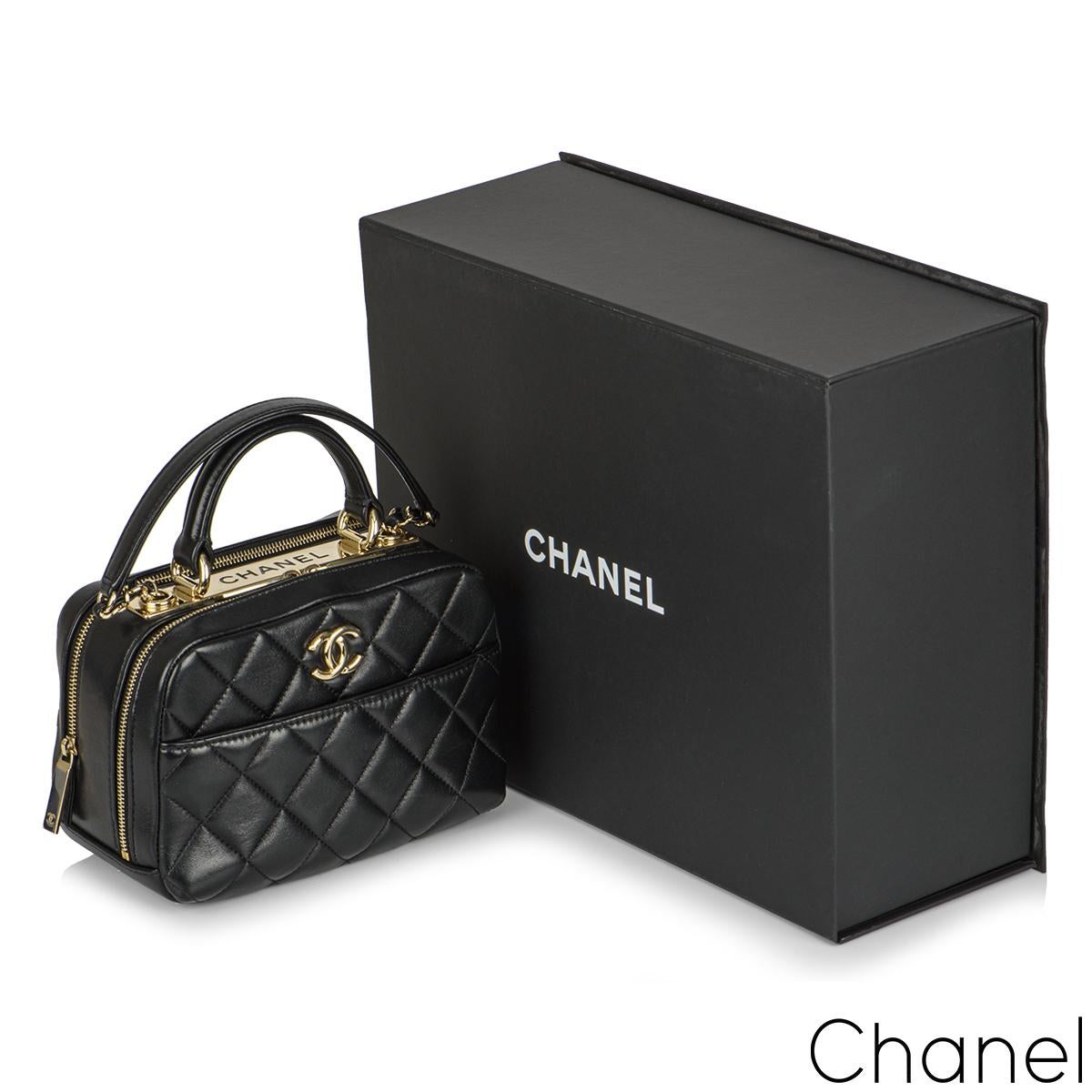 Chanel Black Trendy CC Bowling Bag 1