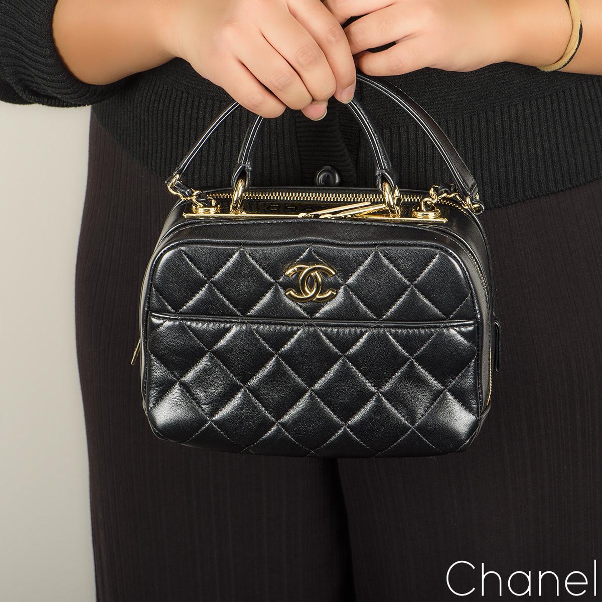 Chanel Black Trendy CC Bowling Bag 2