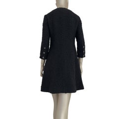Chanel Black Tweed CC Logo Dress Sz.38
