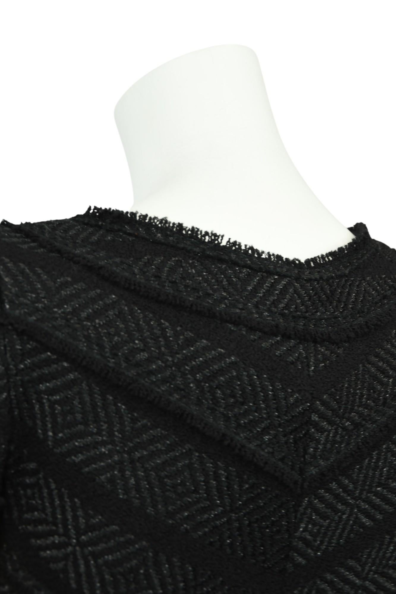 Chanel Black Tweed Dress with CC Belt seen on Selena Gomez  Size 6 US For Sale 12