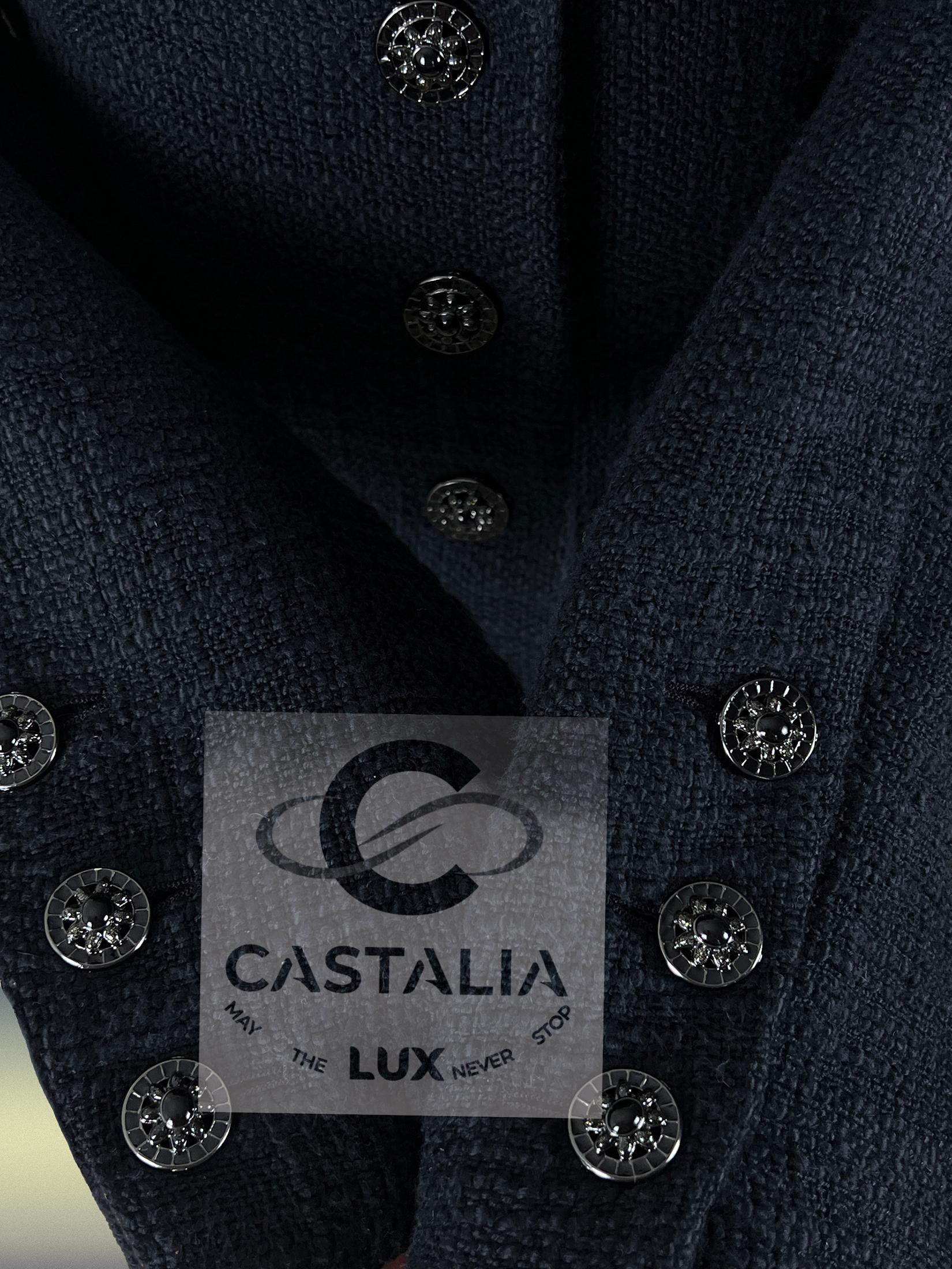 CHANEL Schwarze Tweedjacke  Paris / BOMBAY Collection'S 42 FR im Angebot 5