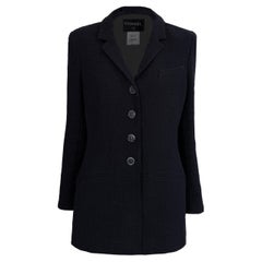 Chanel Black Tweed Jacket  Paris / BOMBAY Collection 42 FR