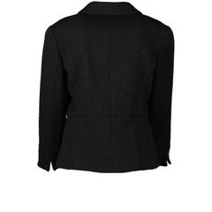 Chanel Black Tweed Jacket - Size 42
