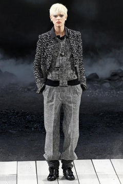 Chanel Black Tweed Jacket with Braided Trim
