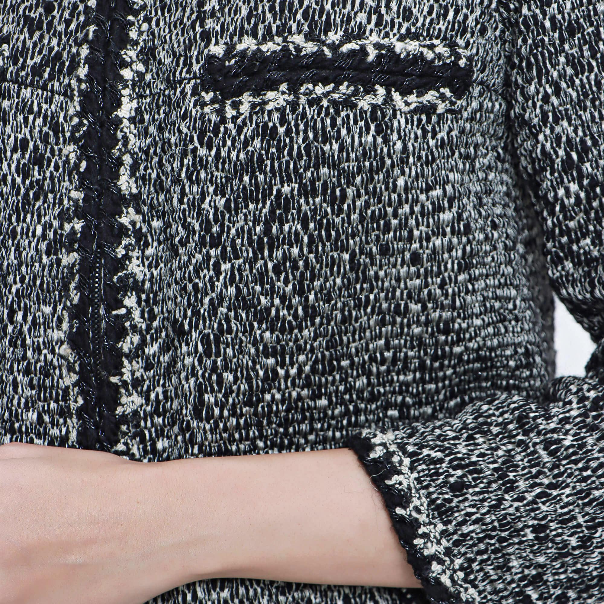 Chanel Black Tweed Jacket with Braided Trim 1
