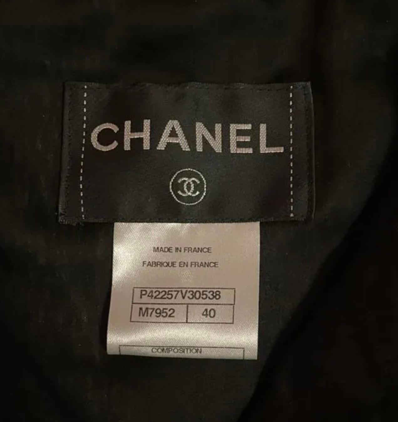 Chanel Black Tweed Jacket with Braided Trim 3