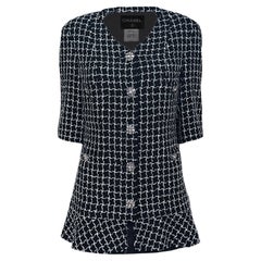 Chanel Schwarz Tweed Jacke mit Masterpiece Jewel Gripoix Knöpfe 38 FR