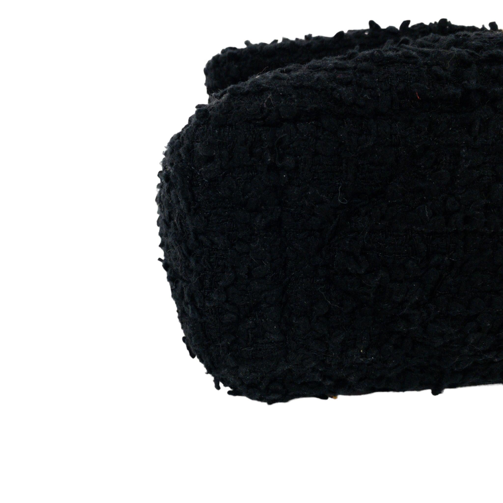 Chanel Black Tweed Large 19 Flap For Sale 2