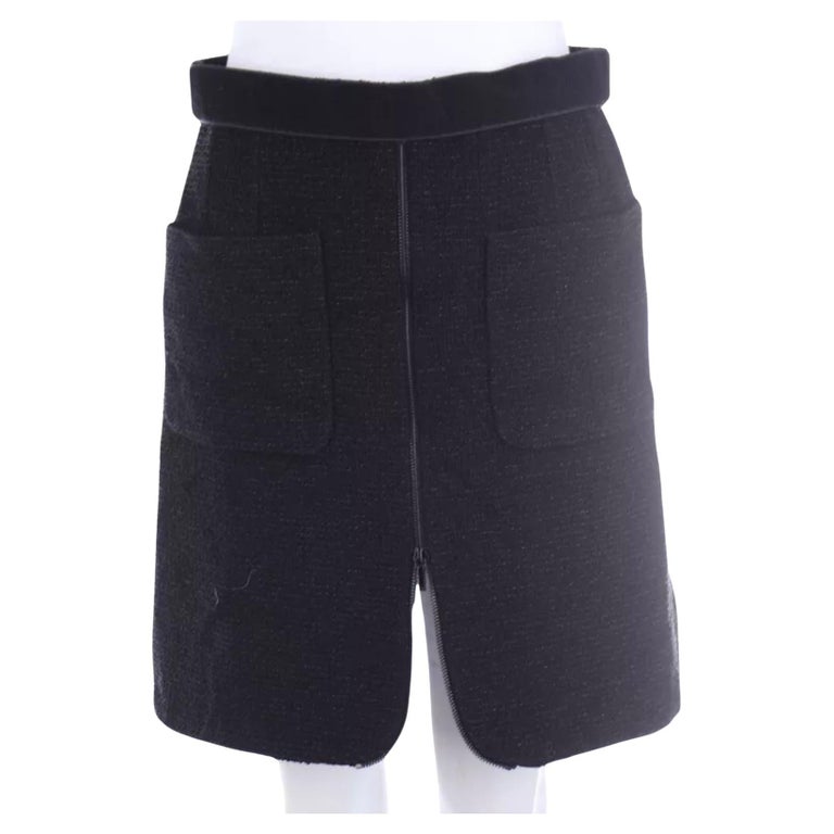 Short A Line Wool skirt in gray 2435 Short A Line Wool skirt in gray 2435