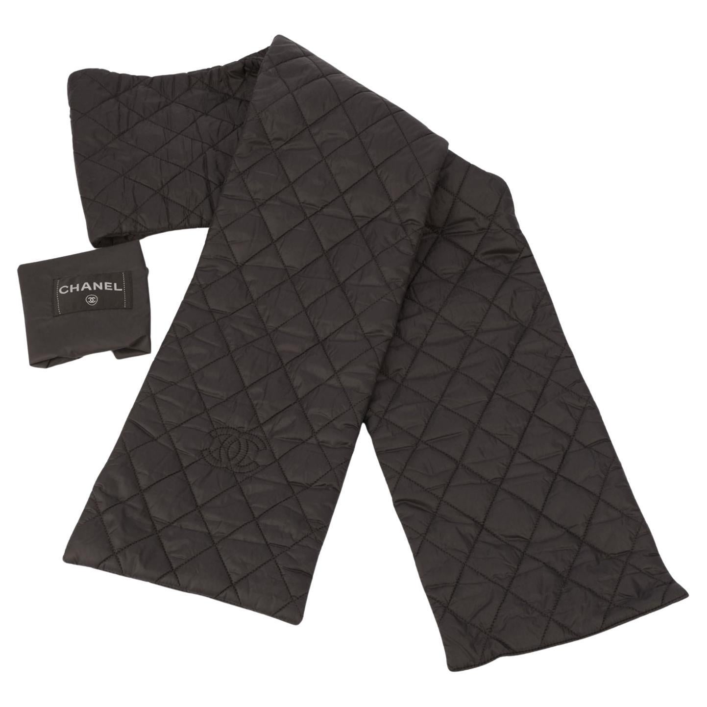 Chanel Black Unisex Cocoon Scarf