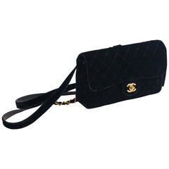 Chanel Black Velvet 2.55 Backpack, c. 1994-96