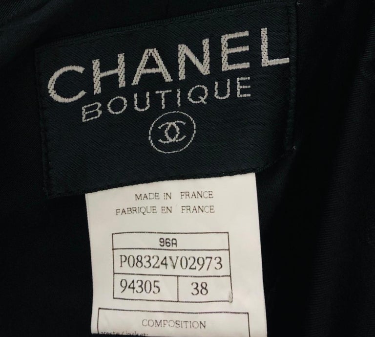 Chanel Black Velvet Double Breasted Gripoix Buttons Jacket  For Sale 1