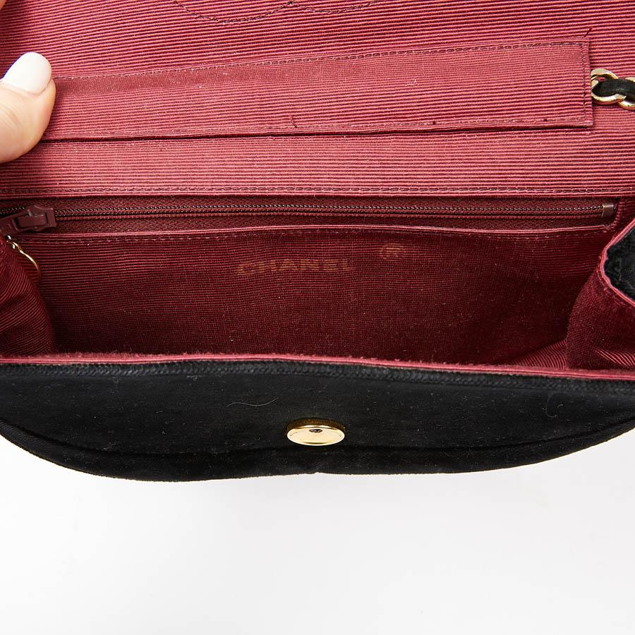 CHANEL Black Velvet Evening Bag 9