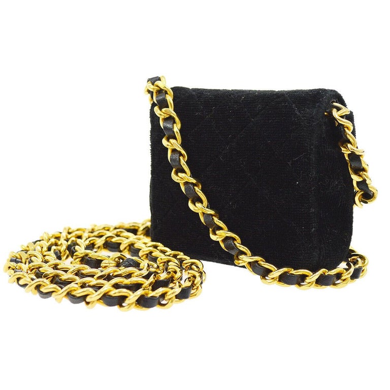 Chanel Black Micro Mini Classic Cross Body Bag Literacy Basics