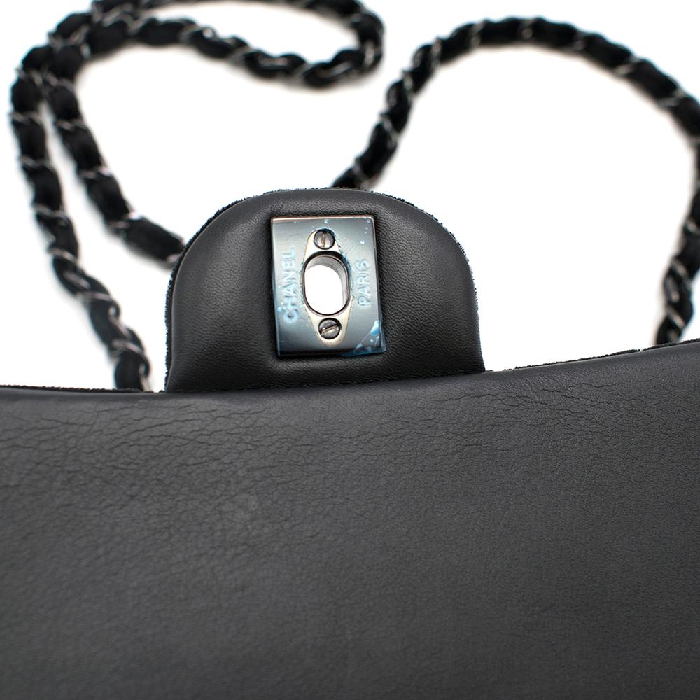 Women's Chanel Black Velvet Mini Flap Bag 20cm