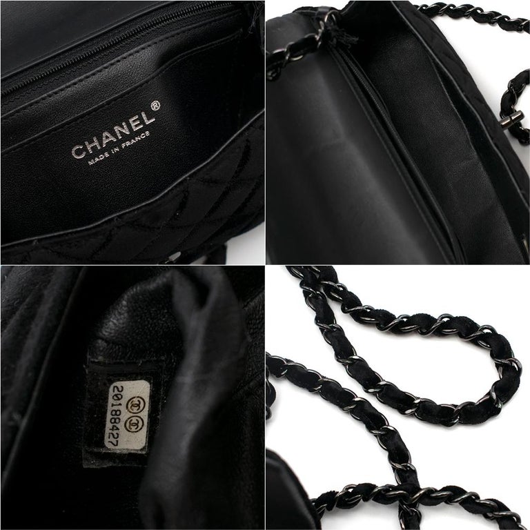 chanel mini flap velvet