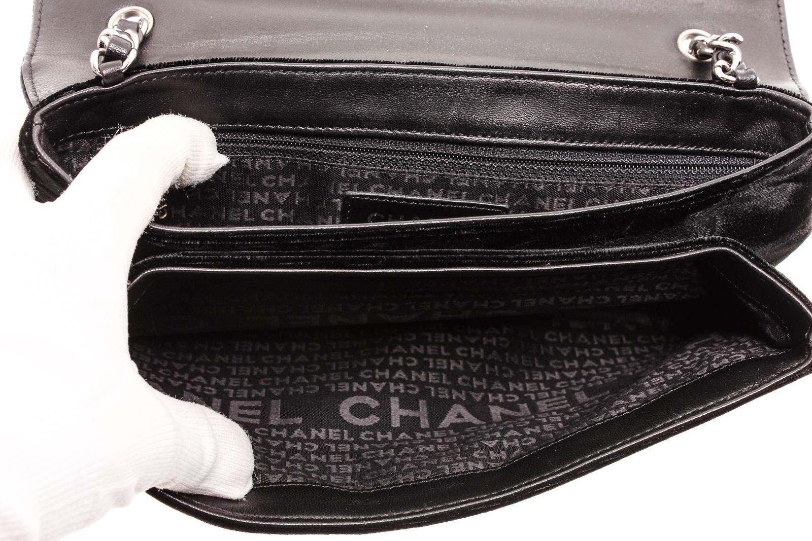 Chanel Black Velvet Precious Symbols Flap Bag In Good Condition In Irvine, CA