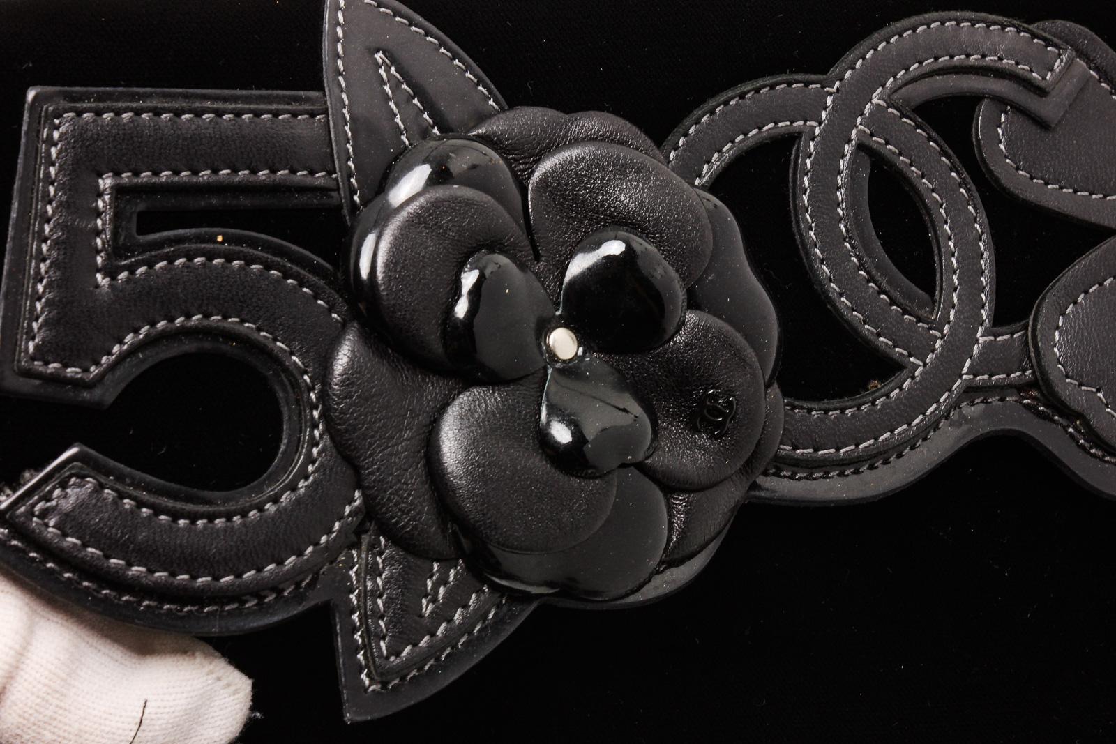 Women's Chanel Black Velvet Precious Symbols Flap Bag