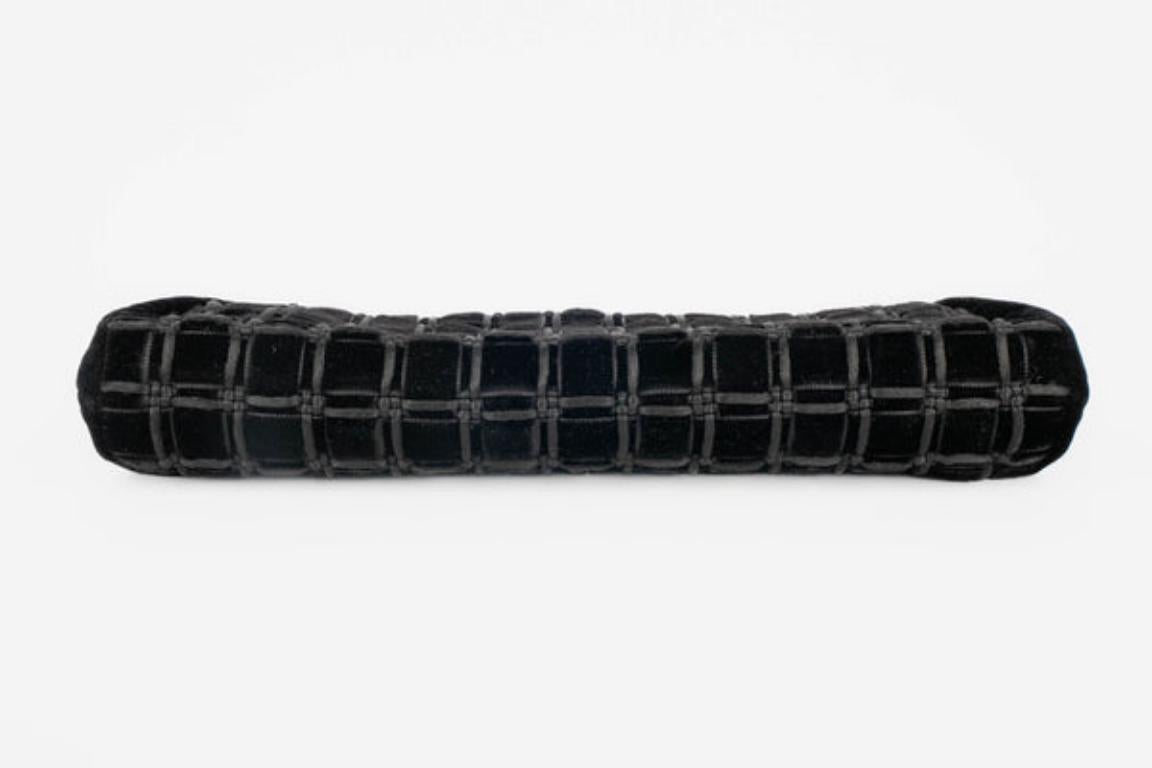 Chanel Black Velvet with Champagne Metal Evening Bag/Pouch, 2009/2010 3