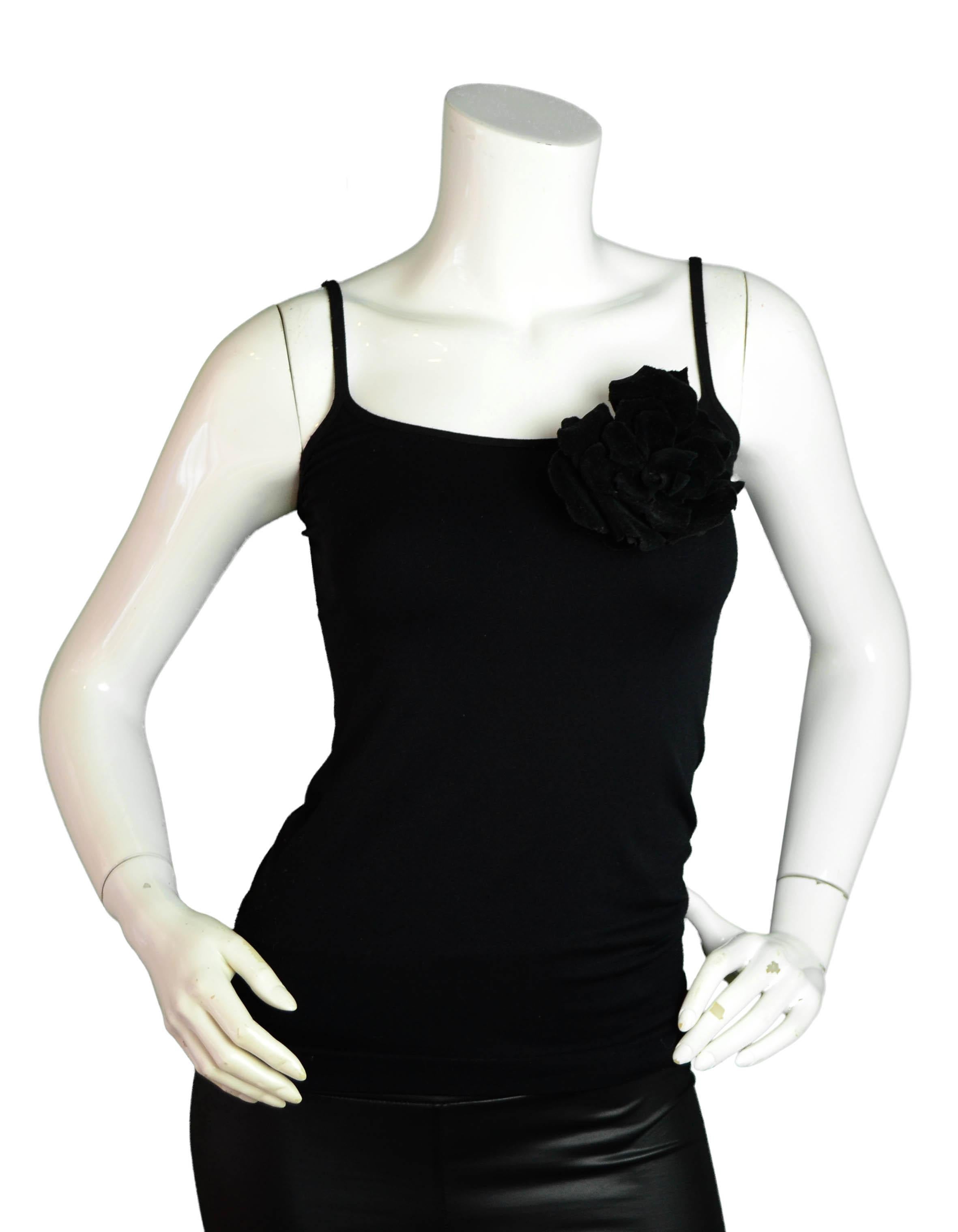 Chanel Black XL Camellia Brooch

Made In: France
Color: Black
Materials: Velvet
Hallmarks:  