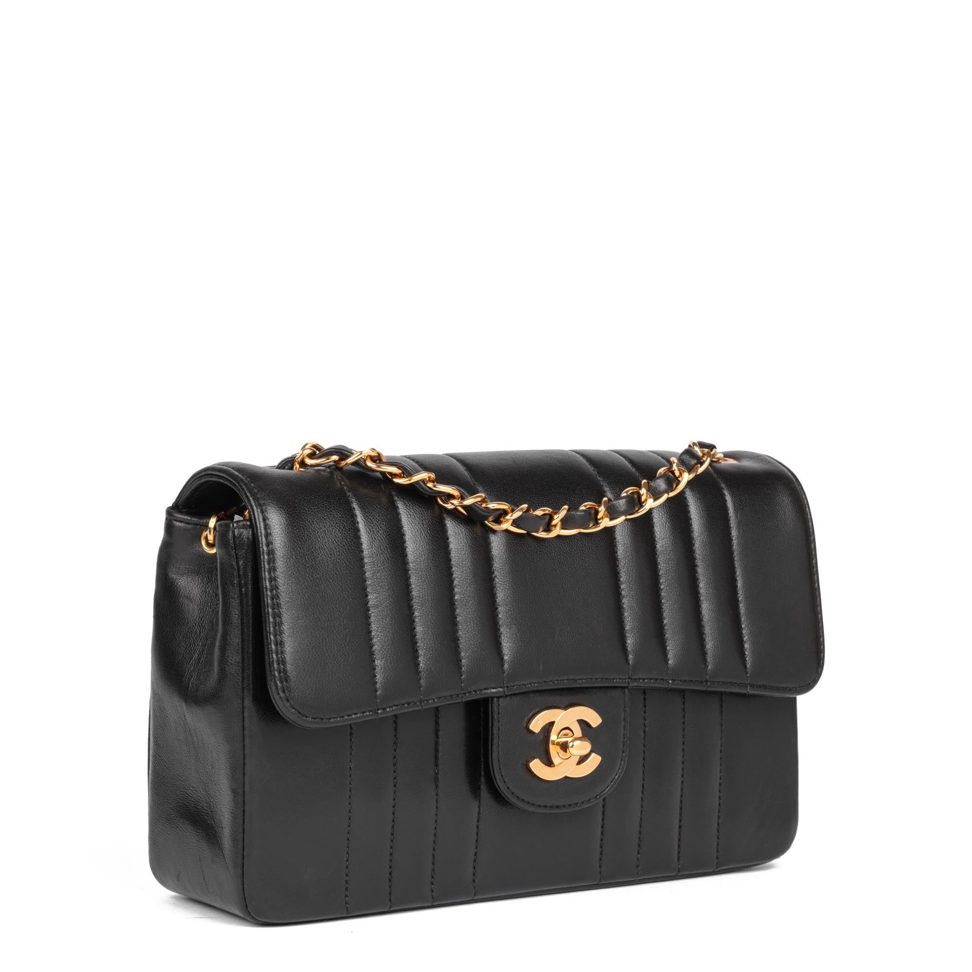 CHANEL
Black Vertical Quilted Lambskin Vintage Small Classic Single Flap Bag

Xupes Reference: HB5234
Serial Number: 2485744
Age (Circa): 1991
Accompanied By: Chanel Dust Bag, Authenticity Card
Authenticity Details: Authenticity Card, Serial Sticker