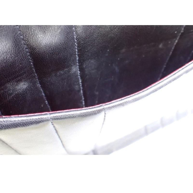 Chanel Black Vertical Quilted Lamsbkin Leather Jumbo Flap Shoulder Bag   4