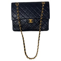 Chanel Black Vintage Large Double Flap