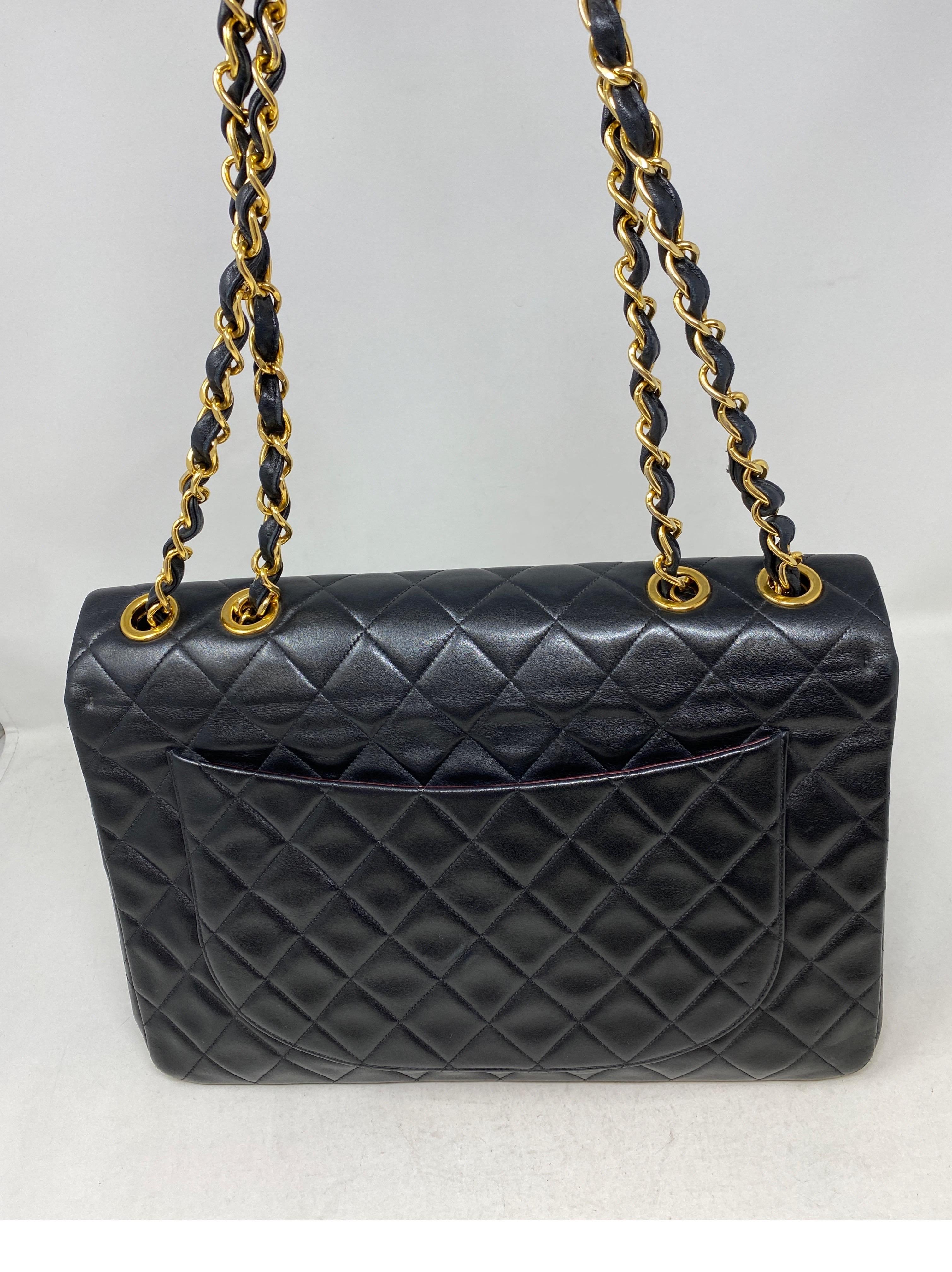 Chanel Black Vintage Maxi Bag  16