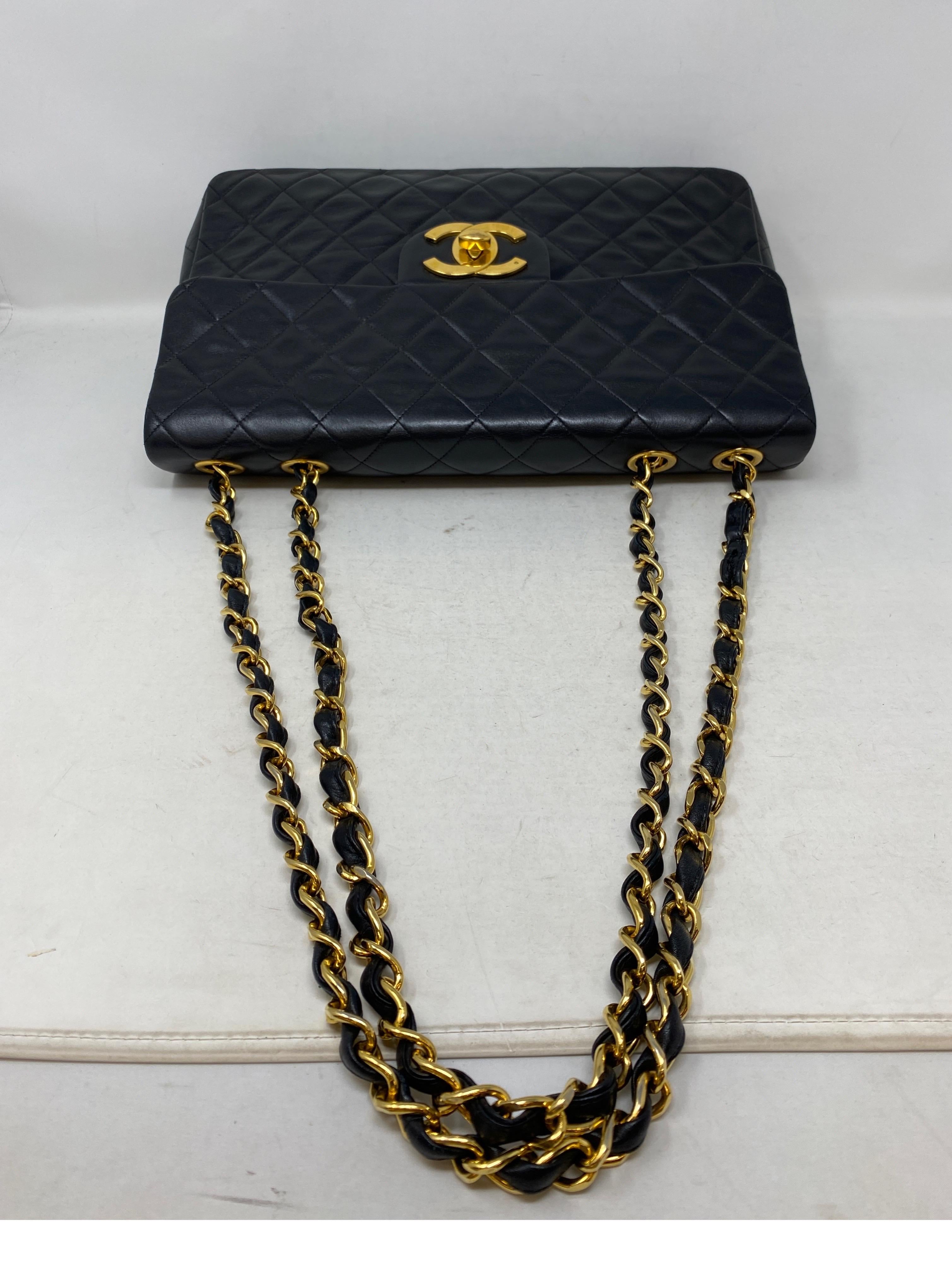 Chanel Black Vintage Maxi Bag  1