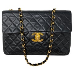 Chanel Black Vintage Maxi Bag 
