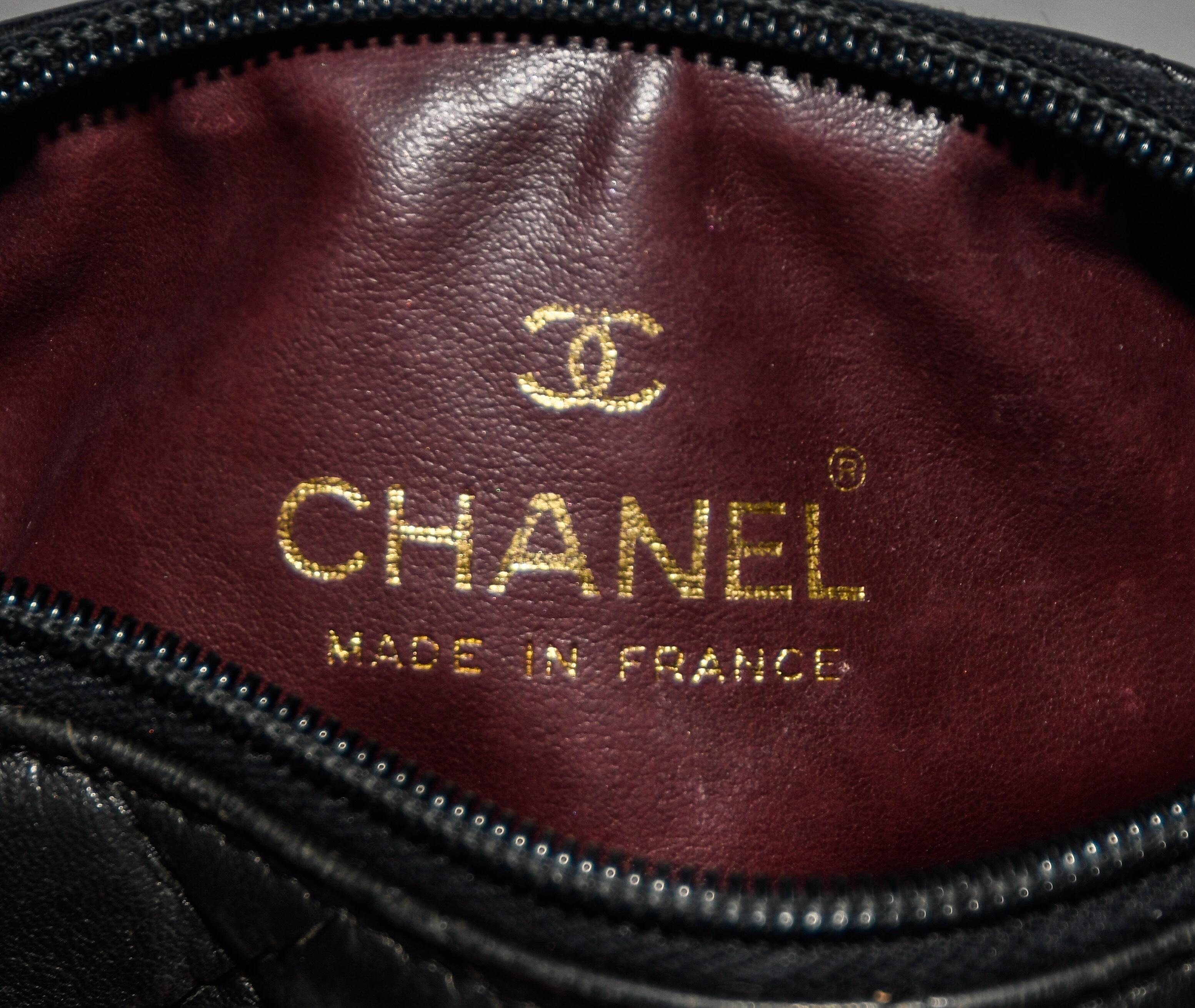 Chanel Black Vintage Mini Roll Bag W/ Tassel 1