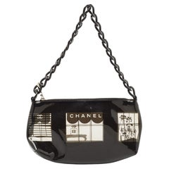 Chanel 2010s Clear Orange Vinyl Flap Bag · INTO