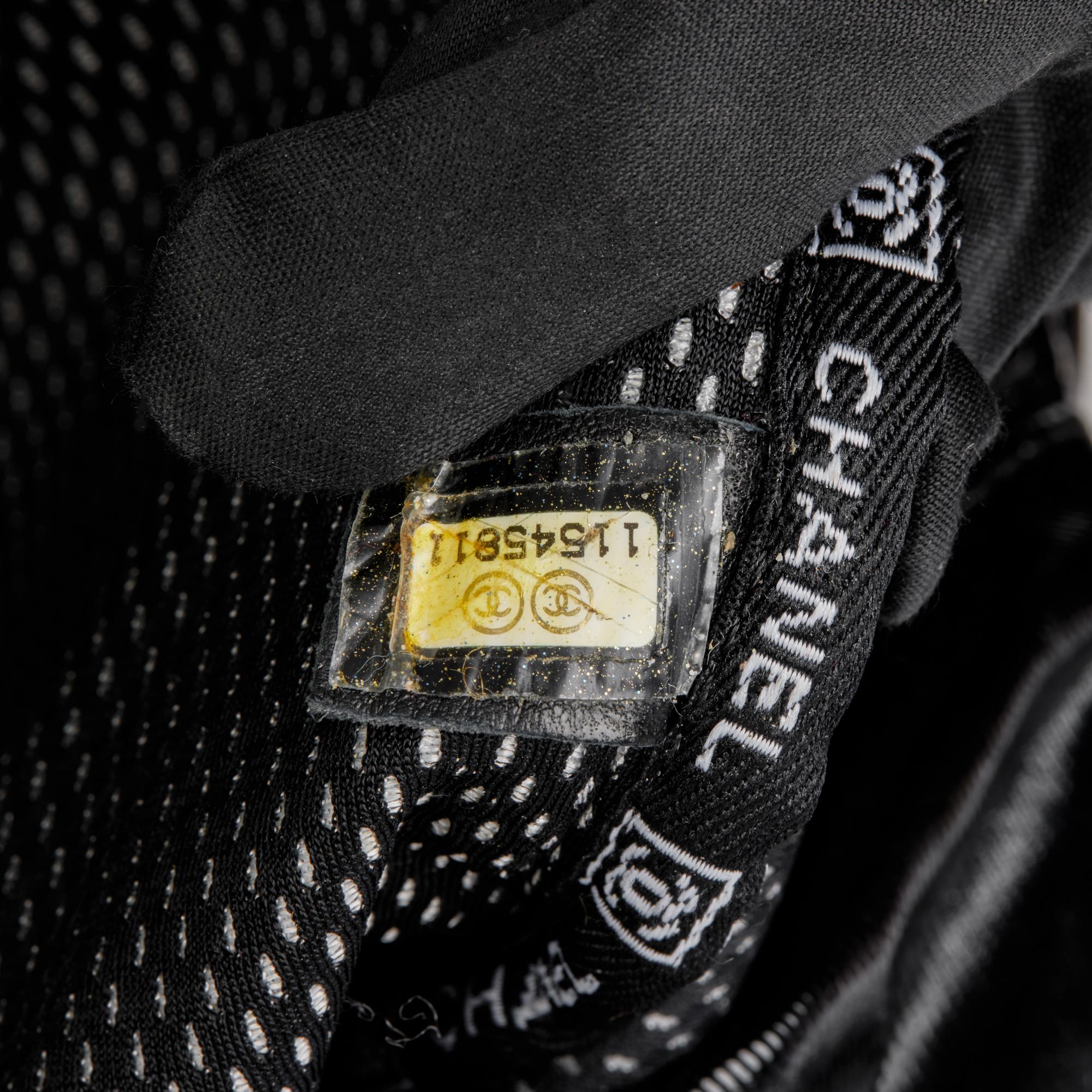 CHANEL Black Vinyl & Mesh Sports Line Duffle Bag For Sale 7