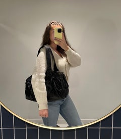 Chanel Black Vinyl & Mesh Sports Line Duffle Bag