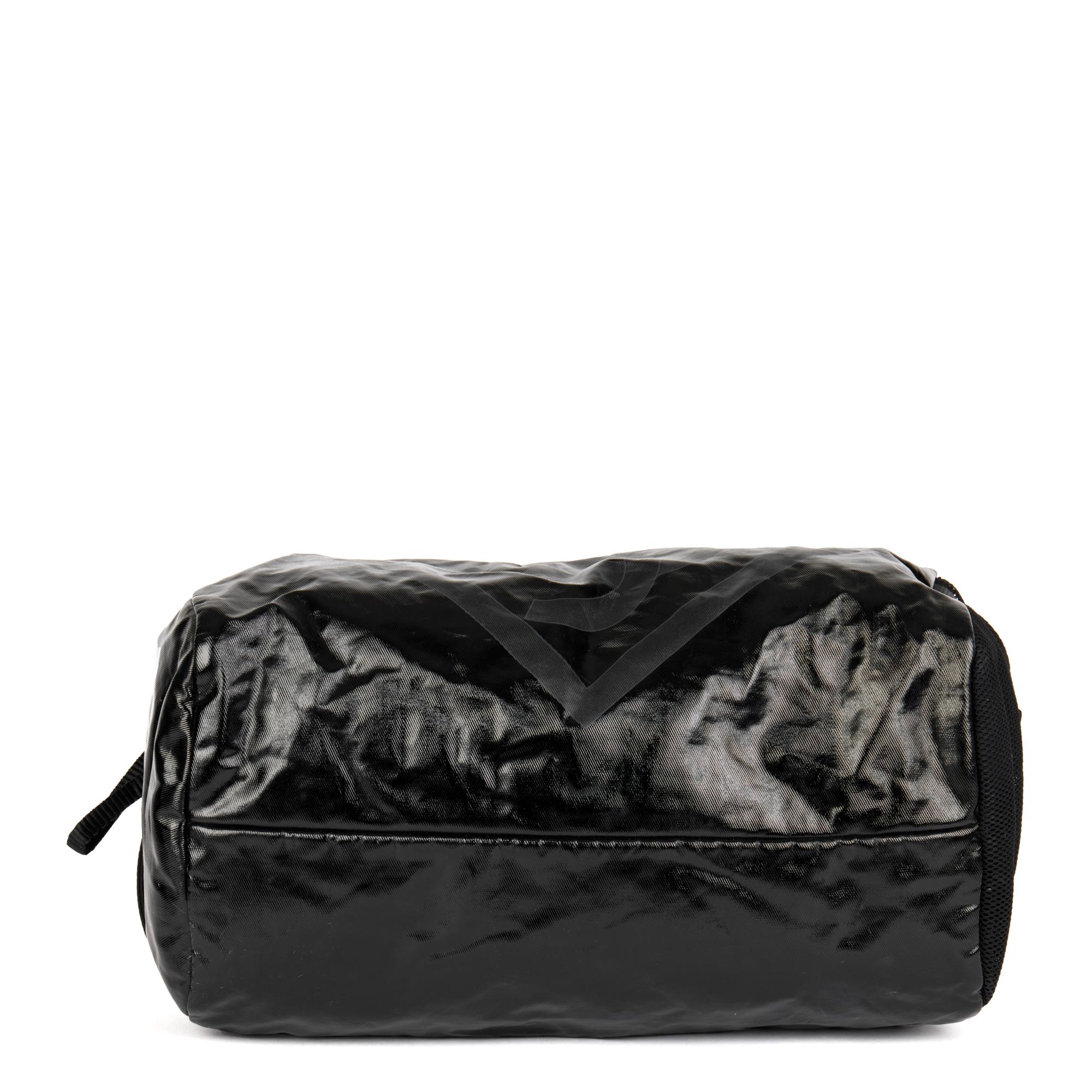 CHANEL Black Vinyl & Mesh Sports Line Duffle Bag In Excellent Condition For Sale In Bishop's Stortford, Hertfordshire