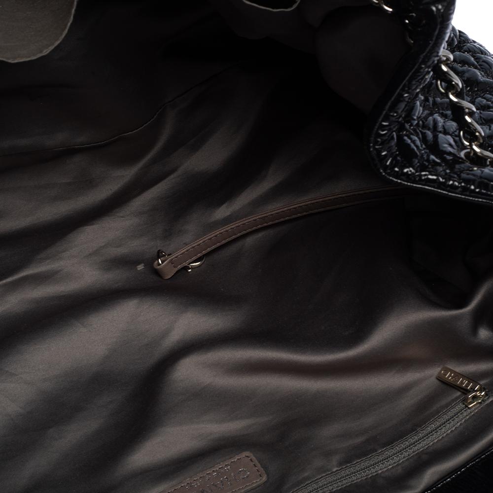 Women's Chanel Black Vinyl Rock in Moscou Tote