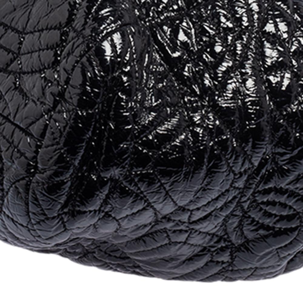 Chanel Black Vinyl Rock in Moscou Tote 2