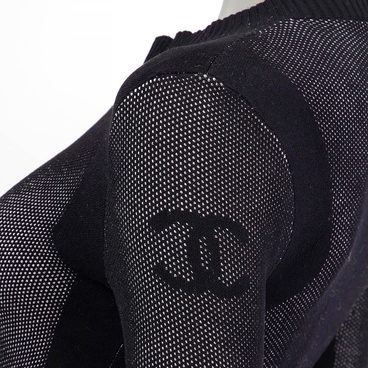 CHANEL Combinaison en viscose noire 16B TECHNICAL 36 XS, 2016 en vente 1