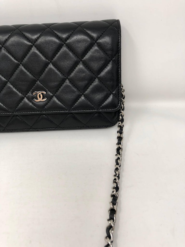 Chanel Black Wallet on Chain Crossbody at 1stdibs