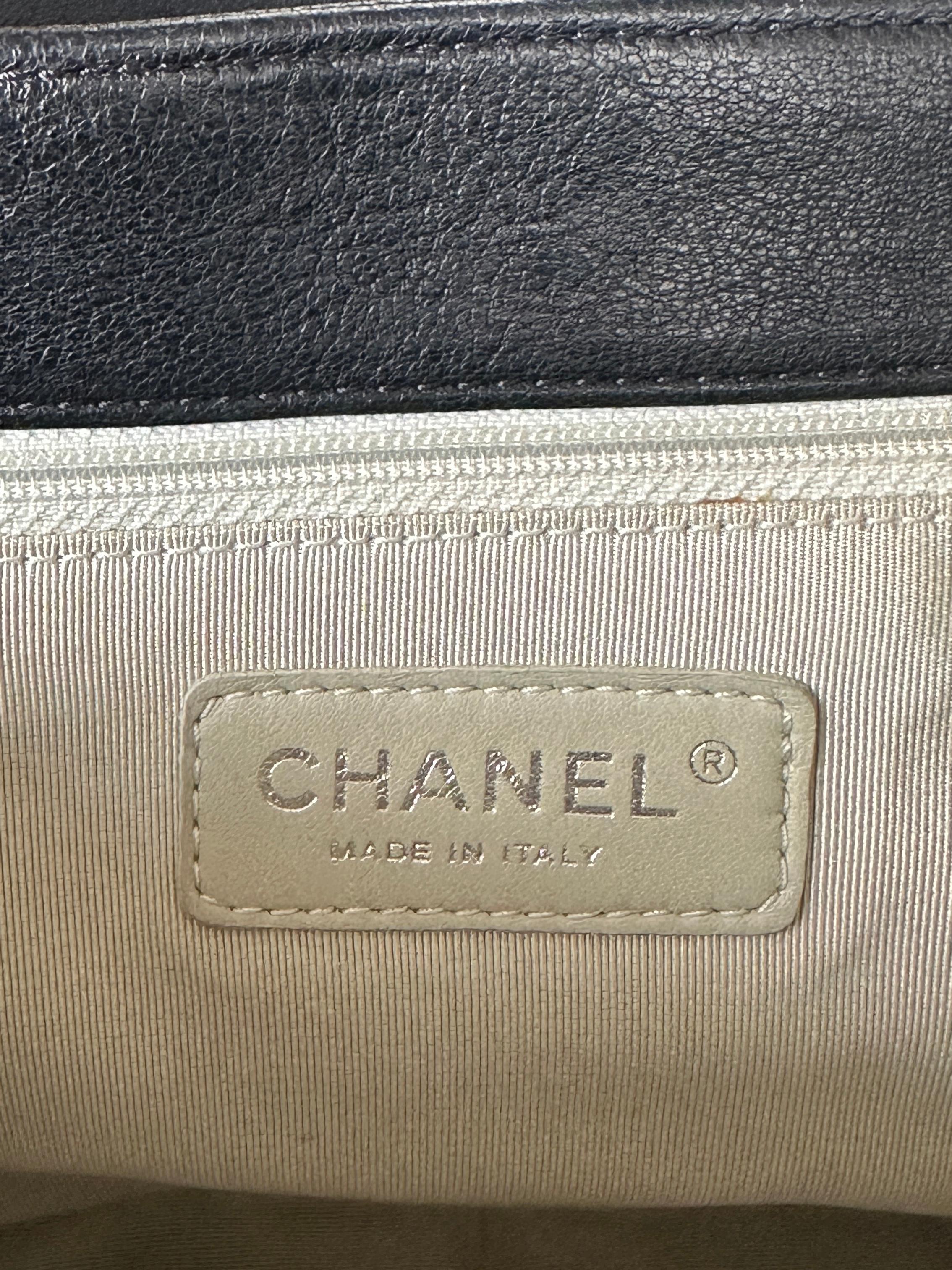 Chanel Black Washed Lambskin Quilted Maxi Chain Around Flap Bag 3