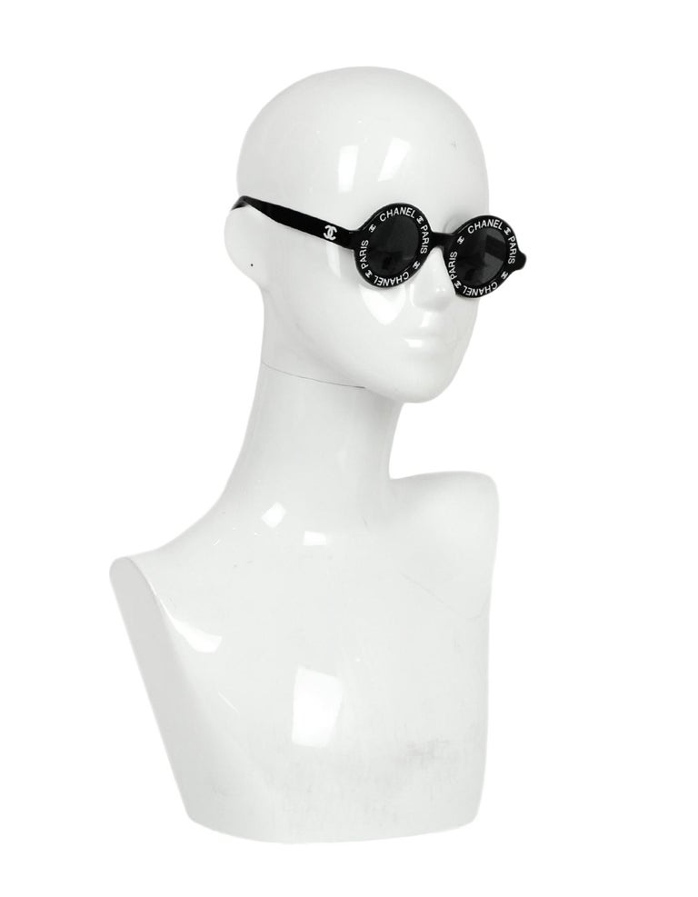 black white chanel sunglasses