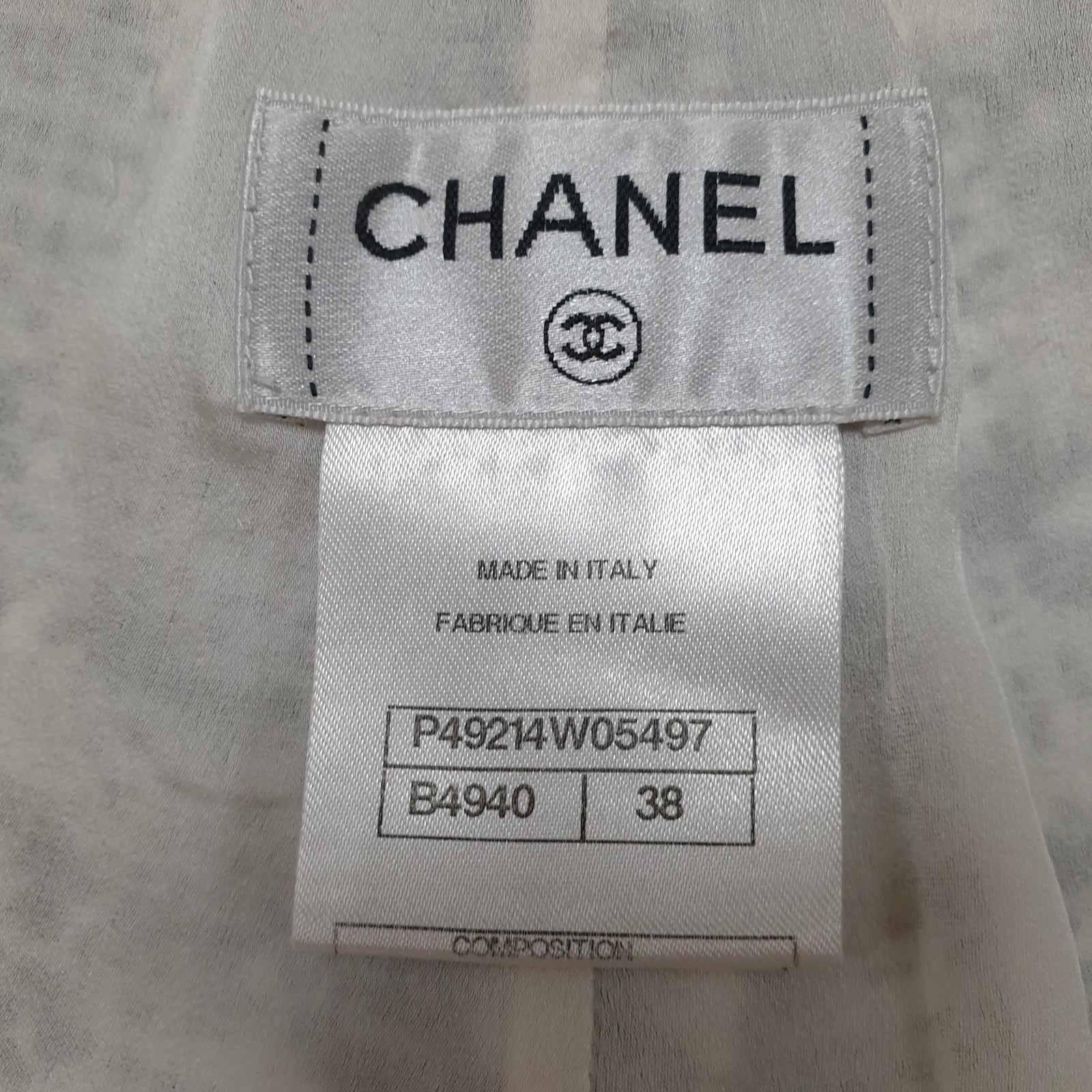 Chanel Black White Camellia Tweed Shorts 1
