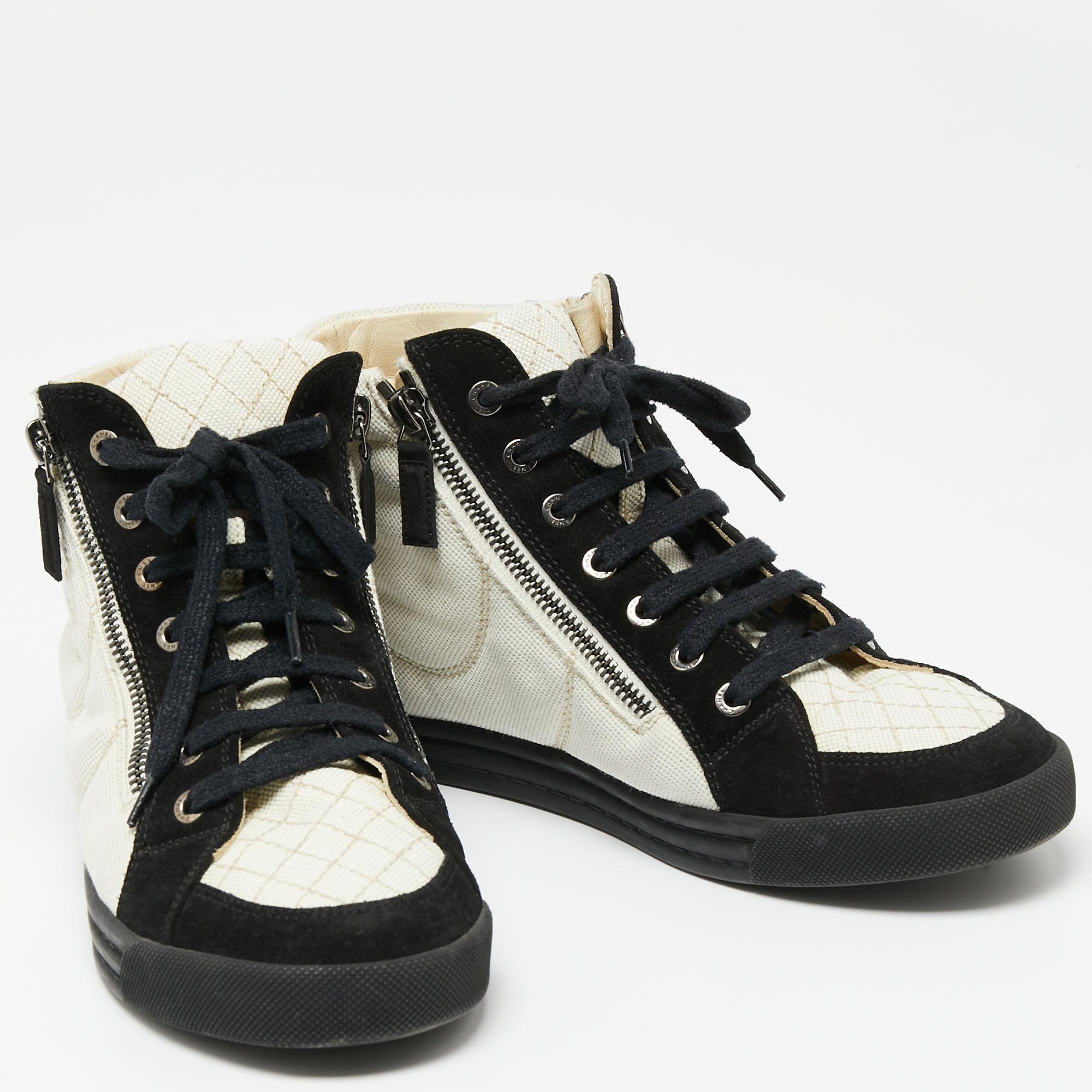 chanel high top sneakers