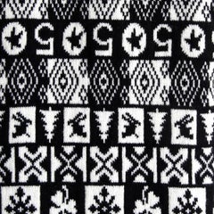 CHANEL black & white cashmere 2019 SKI WINTER Muffler Scarf