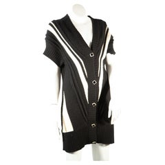 Chanel Black Cardigan - 61 For Sale on 1stDibs  chanel cardigan, long black  cardigan, black cardigans