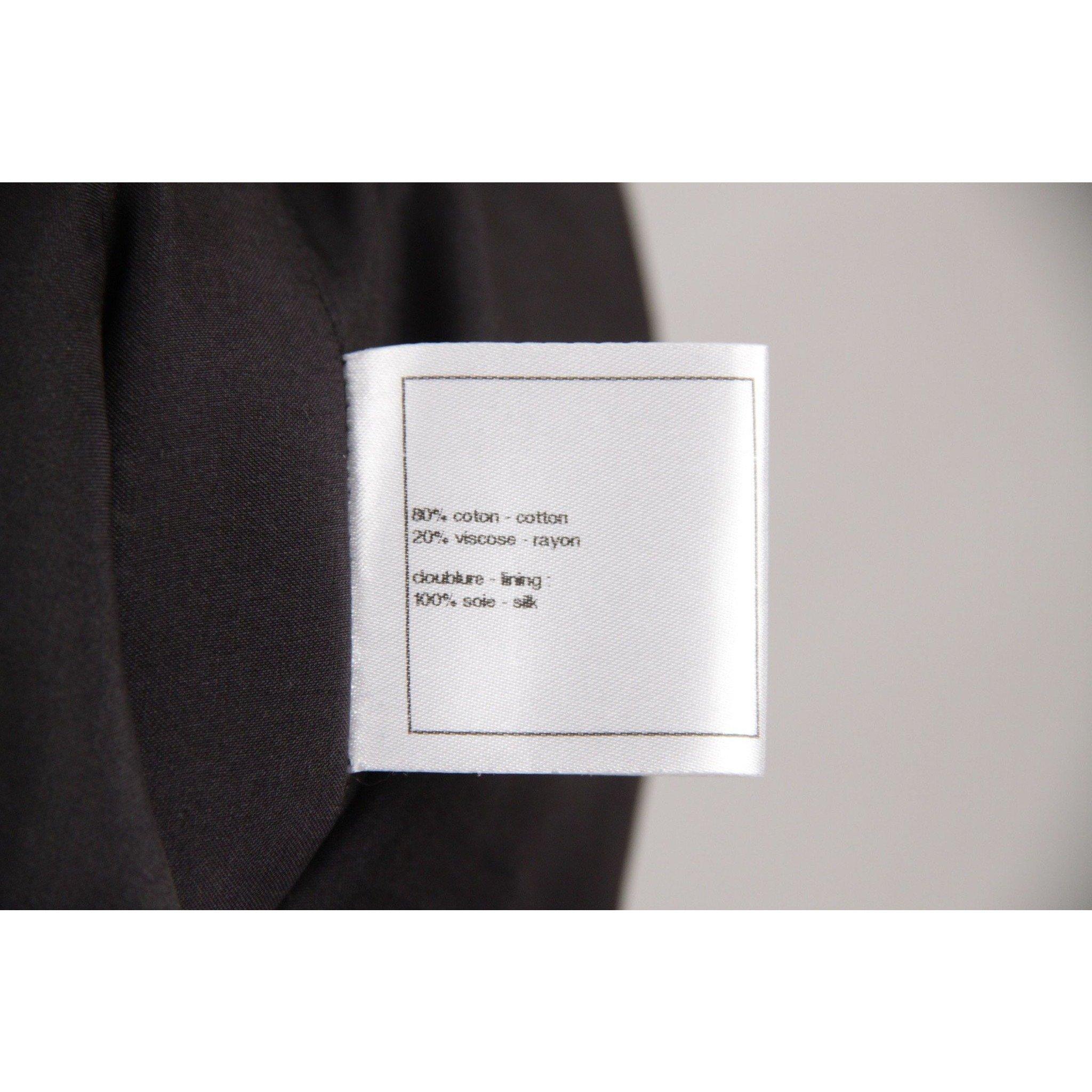 Chanel Black & White Cotton Blend SHEATH DRESS Sleeveless SIZE 38 5