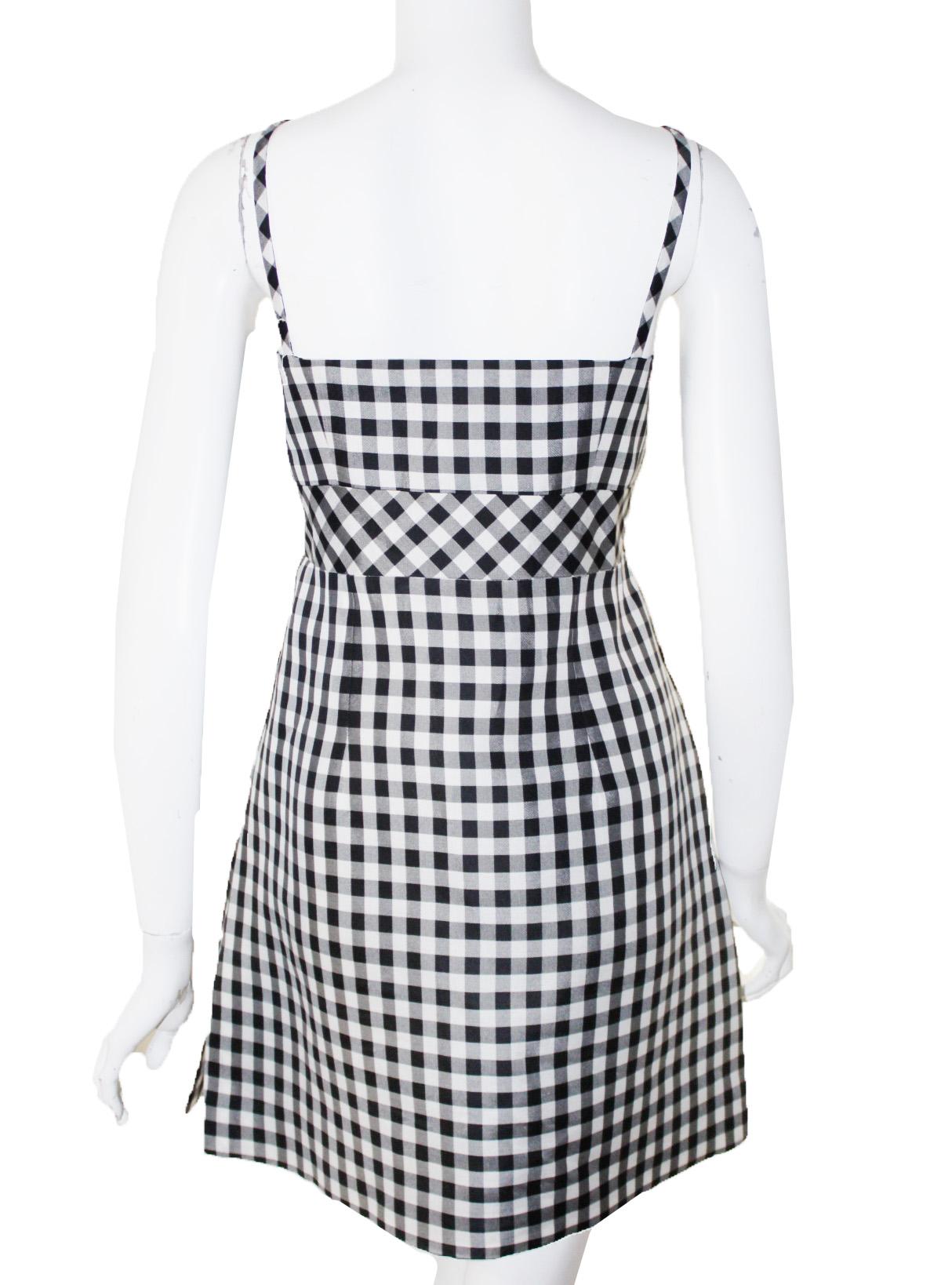 chanel checkered dress