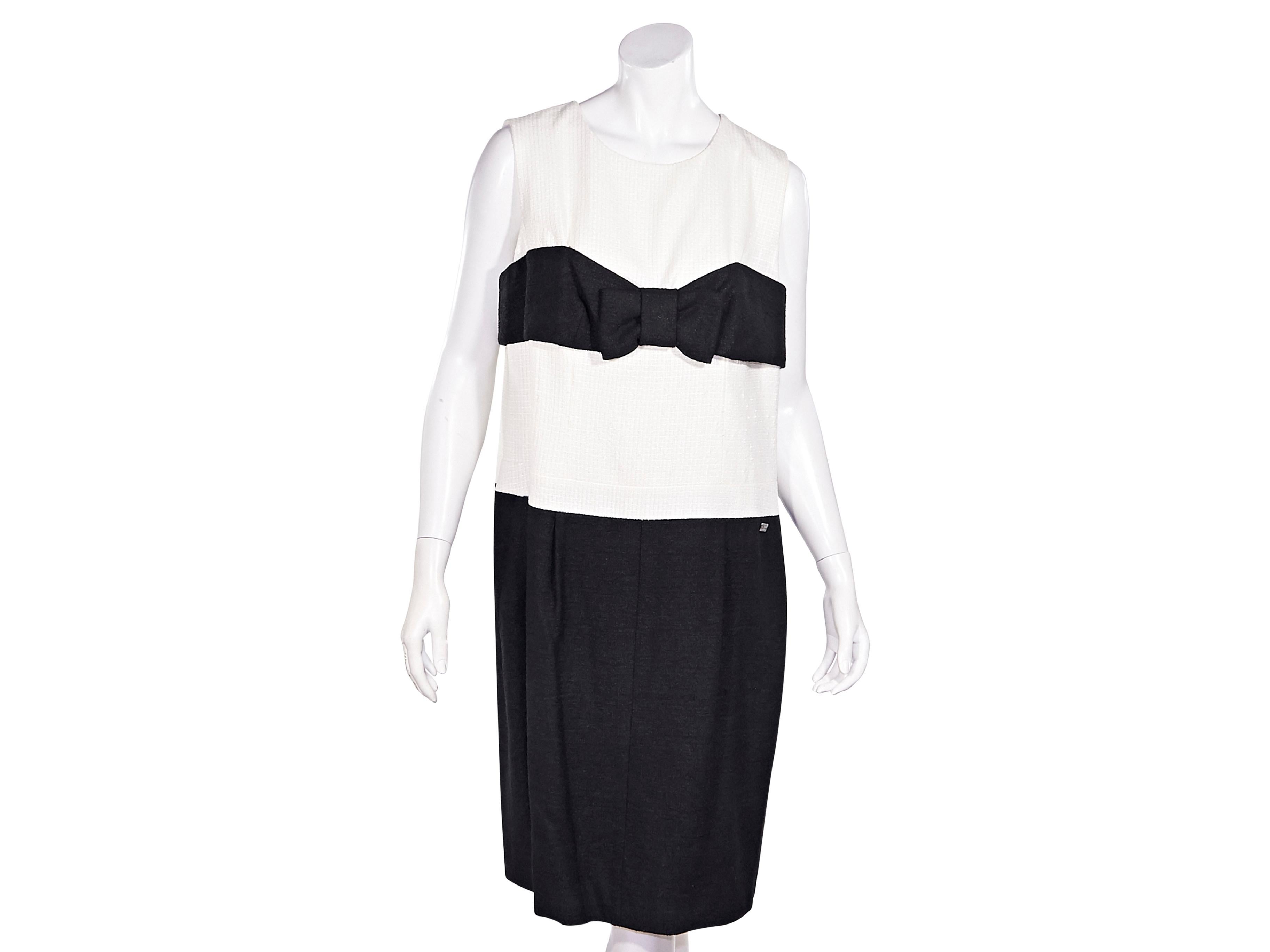 Chanel Black & White Jacket and Dress Set 1