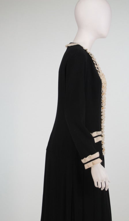 Chanel Black & White Knit dress 1980s 2
