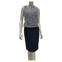 Chanel Black & White Lace Two-Piece Suit Sz.36